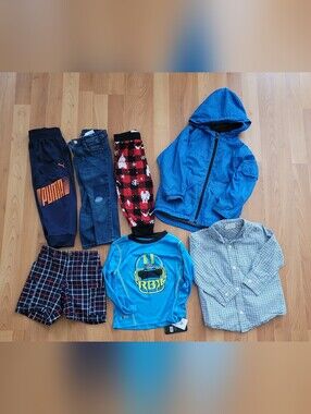 Gap Puma Toddler Boys Size 2T-3T Clothes Lot 7 Pcs Shirt Pants Shorts Jacket